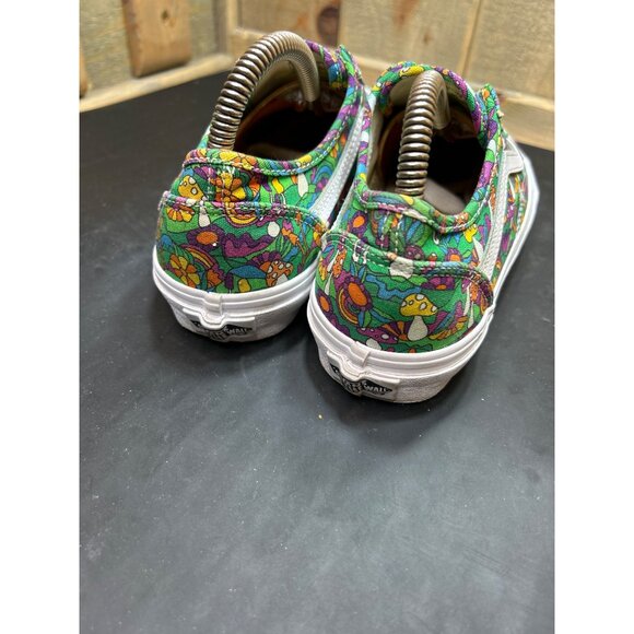Vans Womens 6.5 Old Skool Shoes Psychedelic Floral & Mushroom Print Canvas Lace- - Picture 5 of 10